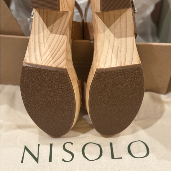 🆕 NISOLO Women's Tan Platform Sandals Almond Size 7.5 New in box! - Picture 3 of 7
